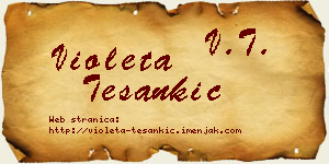 Violeta Tešankić vizit kartica